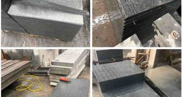 通辽 芝麻黑地铺石材