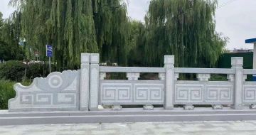 通辽 芝麻灰桥栏杆、河道栏杆安装效果