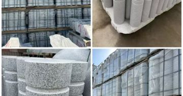 通辽 芝麻白花岗岩挡车柱、隔离柱多少钱