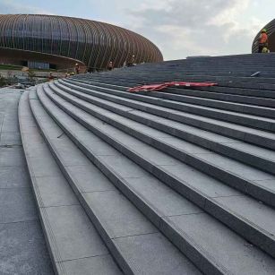 通辽 弧形整石台阶铺装效果图