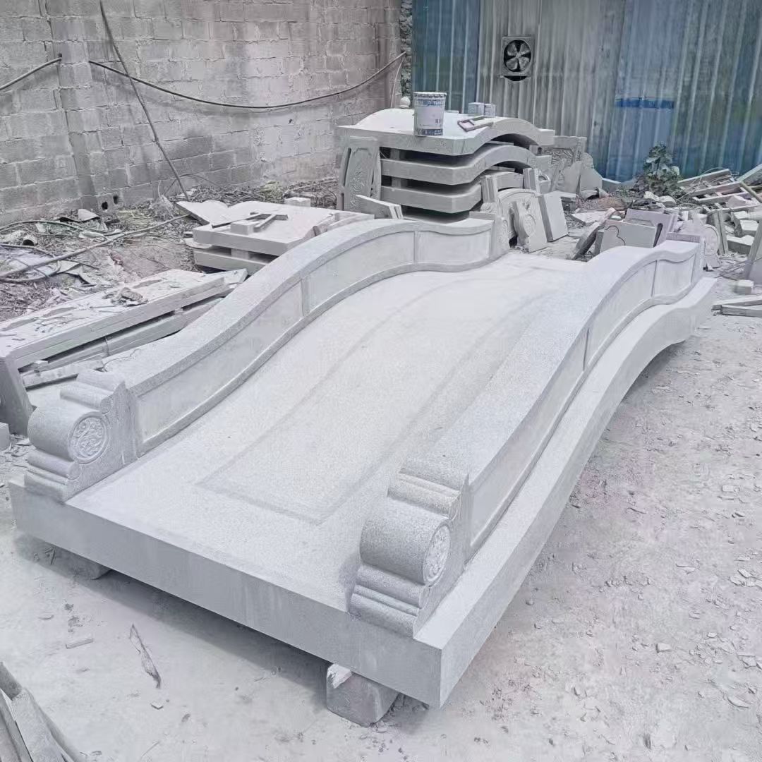 通辽 芝麻灰花岗岩园林景观 小石桥