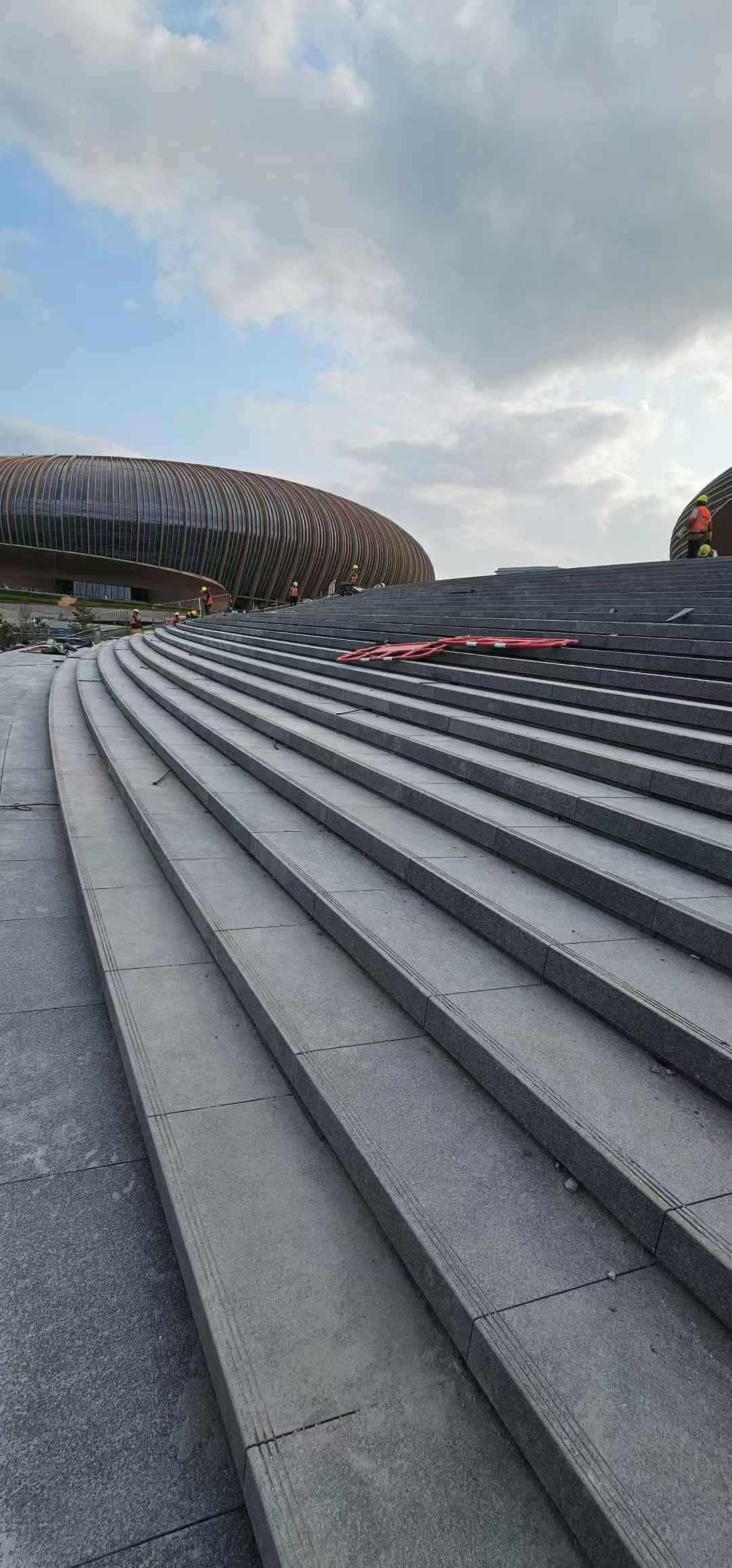 通辽 弧形整石台阶铺装效果图
