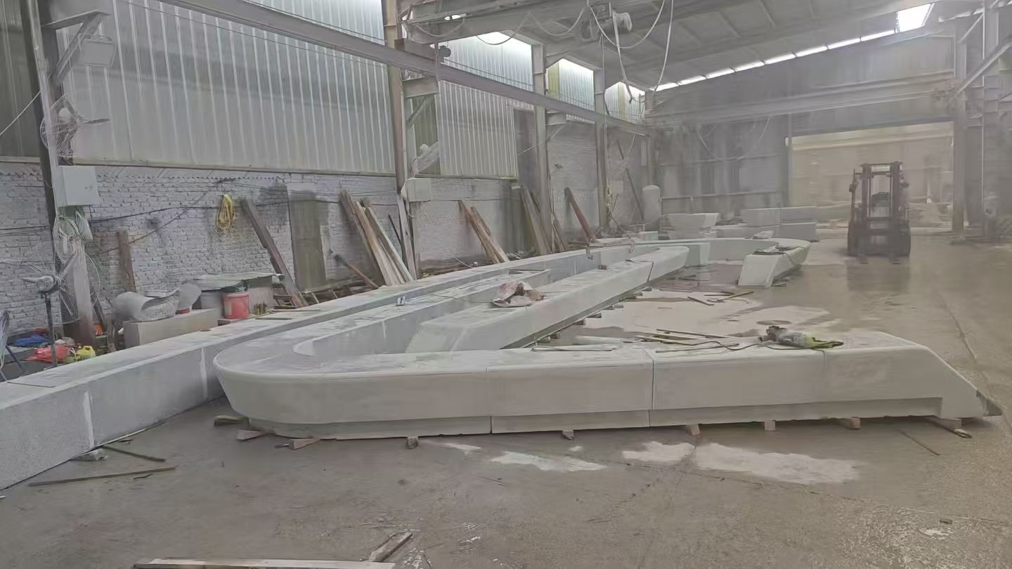 通辽 花岗岩整石坐凳拼装